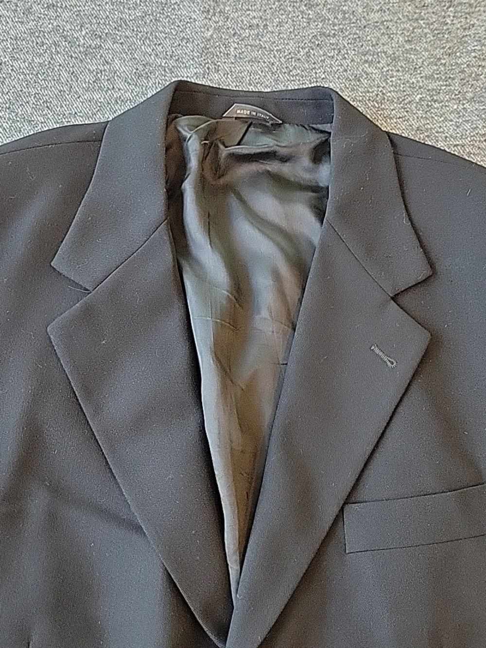 Banana Republic Jacket Men's 44L‎ Black 3 Button Blazer Suit Coat Classic Formal